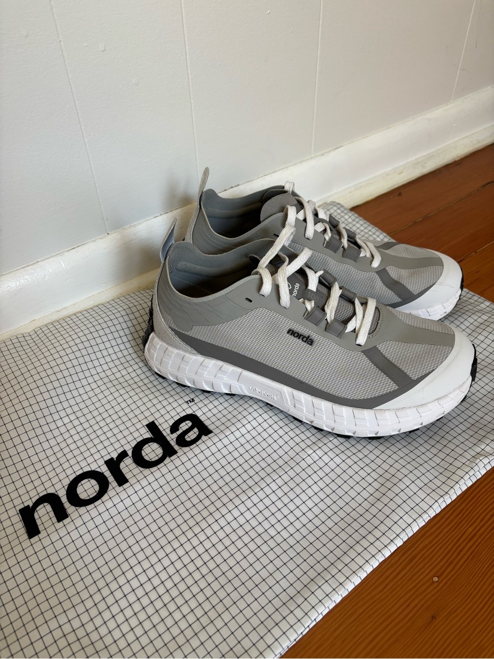 Norda Run 001 x Reigning Champ Grey W8 Trail Shoes